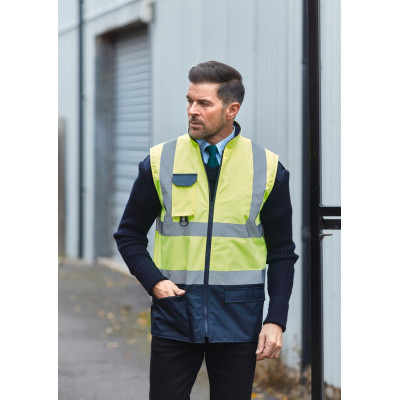 Hi-vis padded bodywarmer